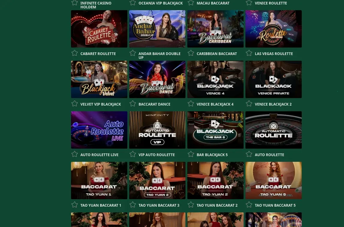 Winbet online casino spelaanbod